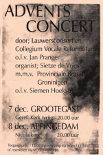 poster Adventsconcert 2004 Grootegast